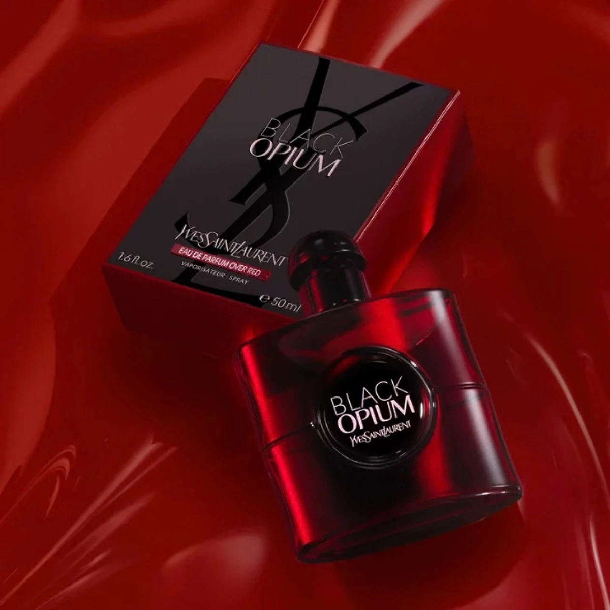 Black Opium Over Red mit Verpackung