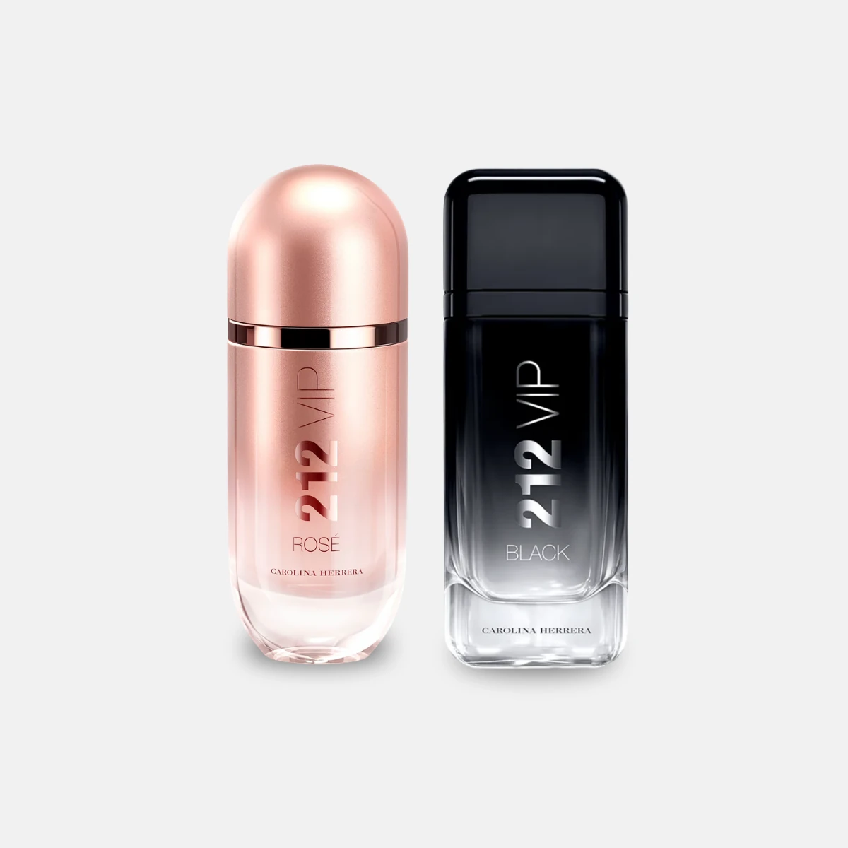 212 VIP Rose and 212 VIP Black side by side